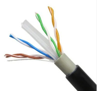 Cable LAN de Cobre CCA Cat6 UTP Sólido de 305M de Fábrica OEM, Utilizado para Redes