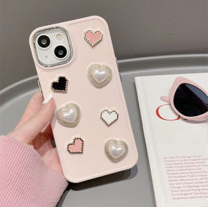 Esthetiek 3d Love <span class=keywords><strong>Heart</strong></span> Siliconen Matte Telefoonhoesje Voor Iphone 15 13 14 12 Pro Max 15 Plus 11 Ins Schokbestendig - Product Image 6