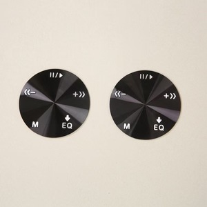 Anodized CD grain aluminum buttons high bright metal switch <b>knobs</b> for bluetooth earphones speaker temperature control - Product Image 2