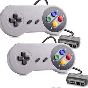 2 cái Retro <span class=keywords><strong>SNES</strong></span> có dây điều khiển siêu <span class=keywords><strong>SNES</strong></span> Gamepad cho <span class=keywords><strong>SNES</strong></span> giải trí ban đầu hệ thống giao diện điều khiển-7 pin kết nối - Product Image 2