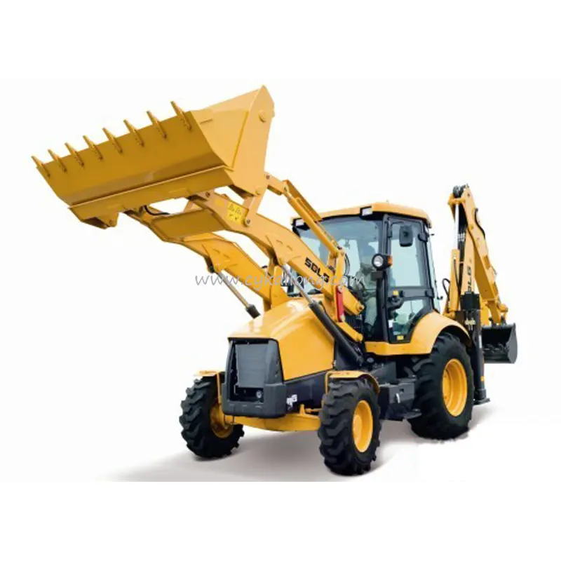 B877 Backhoe Loader With Best Price For Sale Joystick And Air Condition Crawler Loader With Backhoe Attachment