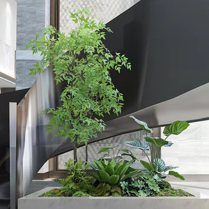 Mousse artificielle E241, gazon artificiel, <span class=keywords><strong>fausse</strong></span> pelouse pour fenêtre, mur végétal vert, sous-couche décorative, <span class=keywords><strong>fausse</strong></span> pelouse floquée - Product Image 4