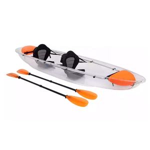Canoë transparent 2 personnes <span class=keywords><strong>en</strong></span> verre cristal PC, kayak et pêche, coffret <span class=keywords><strong>en</strong></span> bois, transparent 6 mm, canoa LLDPE, lacs et rivières, 3,1 - 4 m - Product Image 5