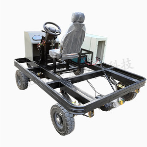 Electric Four Wheel <b>Rc</b> Car Chassis With Dc Motor Metal Frame Remote <b>Control</b> Vehicle Parts For 14 Years Up Unisex - Product Image 1