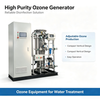Générateur d'ozone 200g/h avec compresseur sans huile pour le traitement de l'eau d'incubation