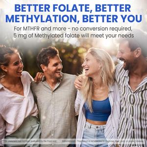 Vitadiscovery attivo 5mg metilato folato 5-mtf senza zucchero di L-metilfolato gommose e metil <span class=keywords><strong>B12</strong></span> <span class=keywords><strong>integratore</strong></span> per donne e uomini - Product Image 6