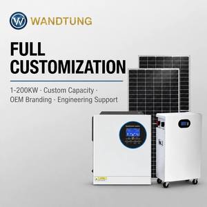 Sistema Híbrido Solar Completo de Alta Eficiencia de 48v 20kw 30kw 50kw, Conectado/Desconectado de la Red, para el Hogar, Sistema Híbrido Solar de 20kwh para el Hogar - Product Image 1