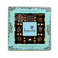 Boîte d'emballage de chocolat truffé rectangulaire personnalisée, emballage de luxe pour chocolat avec fenêtre transparente