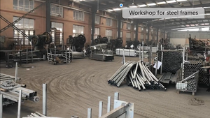 שטח pvc tarp מעשי בעלי חיים אוהל עלות נמוכה מתכת פלדה מגולוונת אחסון חיצוני - Product Image 6