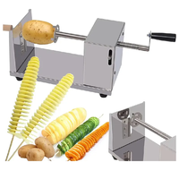 Twist Pommes De Terre Tour Trancheuse Chips Machine Spirale Printemps Pomme De Terre Twister Pomme De Terre Cutter Machines De Coupe