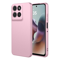 Pour Motorola G56 5G coque en silicone, doublure en microfibre antichoc souple TPU Gel couverture de téléphone en caoutchouc pour Motorola Moto G56 G55 G85