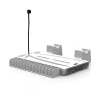 Station de charge et de refroidissement multifonction avec support pour casque pour PS5, station de charge double pour manette PS5