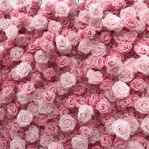 Pannello Floreale 3D GNW 8x8 Piedi, Sfondo in Seta con <span class=keywords><strong>Rose</strong></span> a Lunga Durata, Pannello Decorativo Avvolgibile - Product Image 2