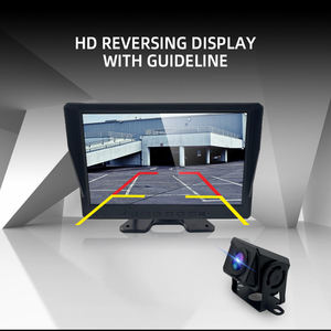 Wemaer 10,1 "Pantalla táctil 4 Sistema de cámara de seguridad de monitoreo dividido Detección activa de punto ciego BSD Sistema de cámaras de camión de 4 canales - Product Image 4