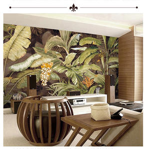Tableau mural en toile imperméable et anti-moisissure à motif feuilles tropicales, résistant à la décoloration, pour la décoration de balcon et de jardin - Product Image 2