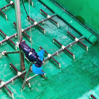 Pompe à hélice submersible QJB 3kW pour égouts municipaux à faible vitesse, résistante à la corrosion, garantie 1 an