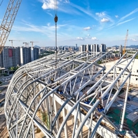 Edificio de Acero Prefabricado Ecológico para Estadios, Gimnasio Deportivo Modular, Cancha de Bádminton y Tenis con Recubrimiento Epóxico de Alta Calidad
