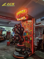 Machine d'arcade de boxe multi-points ACS Source Factory Sports Game Pusher, en bois, à monnayeur, en anglais