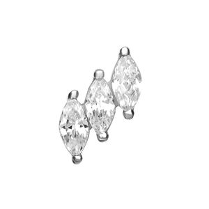 Pendiente de Oreja Helix con Moissanita y Parte Superior Roscada Interna de <span class=keywords><strong>Titanio</strong></span> G23 de <span class=keywords><strong>Lotus</strong></span> Wholesale, Joyería para Piercing Corporal para Hombres y Mujeres - Product Image 5