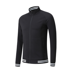 Logotipo personalizado Ropa deportiva Gimnasio Fitness Hombres Chaqueta 90% Nylon 10% Spandex Entrenamiento Cremallera Chaqueta para hombres - Product Image 6