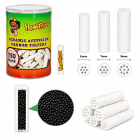 Lot économique d'accessoires de fumage en céramique écologiques avec filtres à charbon actif de 6 mm, 7 mm et 9 mm, personnalisables avec logo, pour la vente en gros