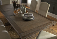 Table de salle à manger rectangulaire extensible en bois massif,