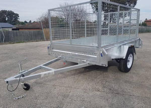 Personalizzabile doppio asse gabbia metallica scatola singolo asse efficiente rimorchio carico di stoccaggio per la gabbia rimorchi - Product Image 2