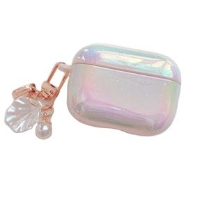 3D Love Pearl Shell พวงกุญแจเคสใส่หูฟังแบบแข็งสีรุ้ง,เคสสำหรับ Apple <span class=keywords><strong>Airpods</strong></span> 1 2 3 <span class=keywords><strong>Pro</strong></span> ครอบหูฟังไร้สาย - Product Image 1