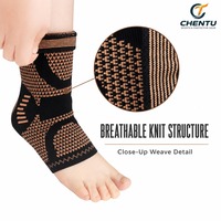 Attelle de cheville stabilisatrice respirante en nylon, enveloppement de compression pour le pied, protection pour la course et le football, outil de soulagement des entorses