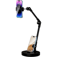 Support de téléphone et tablette à bras long, nouvelle tendance, multi-angles réglables, pour diffusion en direct
