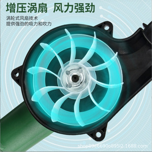 Dual-purpose Electric Hair Dryer Vacuum Converter Blower 220V Corded Industrial Use Adjustable Speed Plastic Material - Product Image 2
