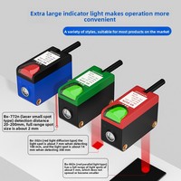 Sensor Fotoeléctrico de Alta Precisión Industrial con Enfoque Láser Ajustable, Supresión de Luz Difusa de Fondo