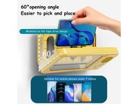 Boîtier étanche pour téléphone portable de salle de bain avec haut-parleur Bluetooth, écran tactile anti-buée et rotation à 360° pour douche, cuisine, natation – Universel