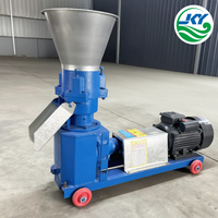 Machine à granulés d'aliments pour animaux portable à matrice plate, pour la production d'aliments pour poulets, porcs et bovins