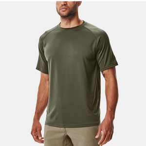 Camiseta deportiva ajustada <span class=keywords><strong>para</strong></span> <span class=keywords><strong>hombre</strong></span> al por mayor, ropa de <span class=keywords><strong>gimnasio</strong></span> de secado rápido, pantalla de seda <span class=keywords><strong>para</strong></span> correr, entrenamiento muscular, Camiseta deportiva barata - Product Image 2