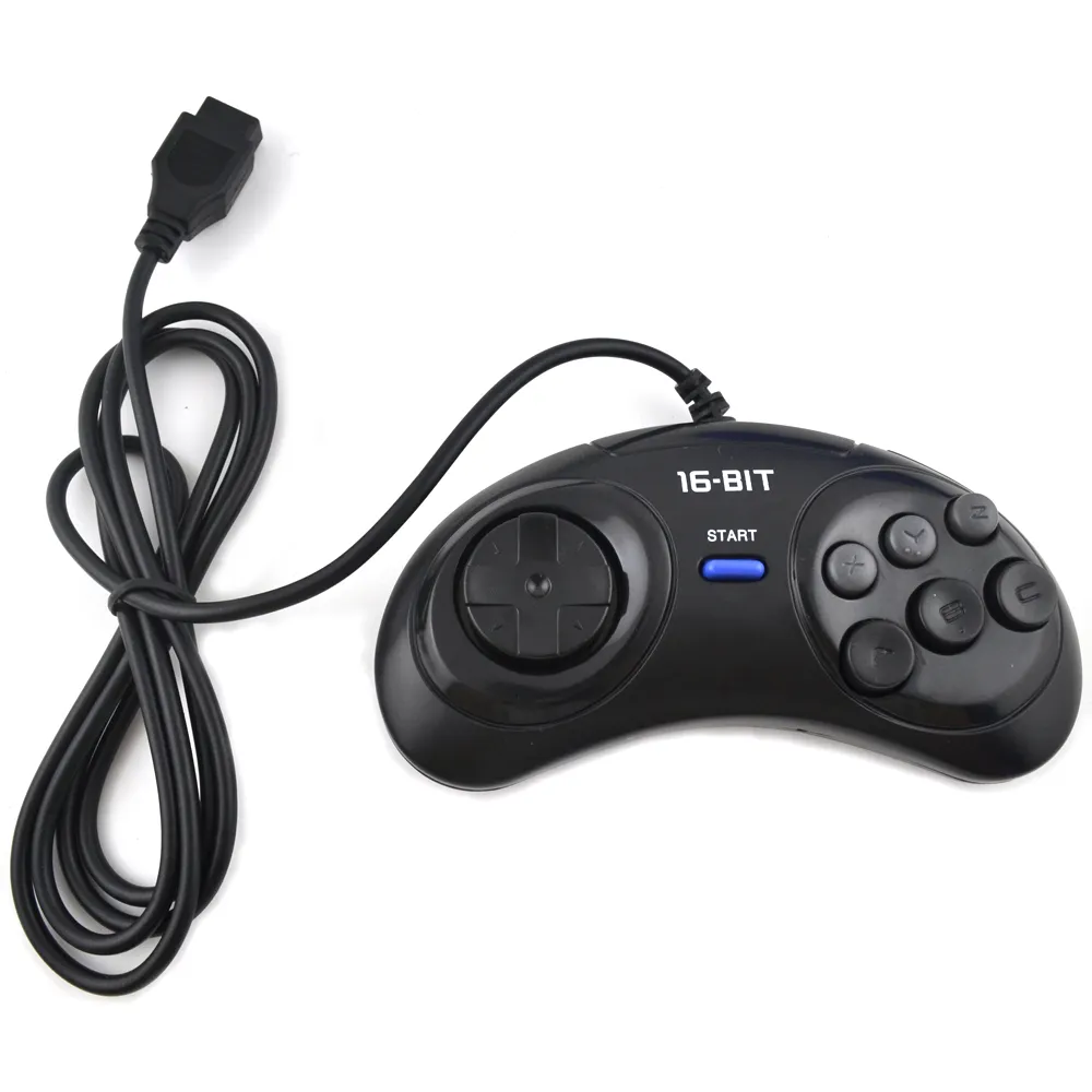 Controller di gioco per Sega Genesis per Controller con impugnatura a 16 Bit Gamepad a 6 pulsanti per Sega MD
