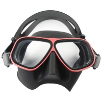 Nouveau design plongée sous-marine Anti-buée plongée classique Silicone cadre en aluminium plongée sous-marine masque de plongée en alliage gratuit