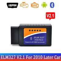 Escáner de Diagnóstico para Auto Elm 327 V1.5 V2.1 OBD2, Lector de Códigos Bluetooth, Kit de Herramientas para Reparación de Fallas