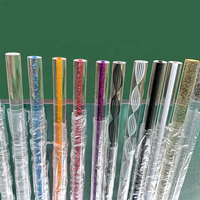 Barre en acrylique PMMA transparente extrudée, tige en plexiglas solide, longueur personnalisée, bâton en plastique pour présentation