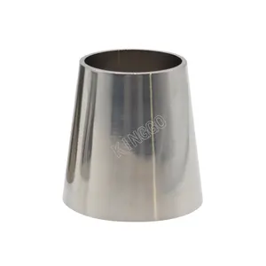 DIN 3A SMS Food Grade Stainless Steel 304 316L Sanitary Polished Seamless Weld Concentric Reducer