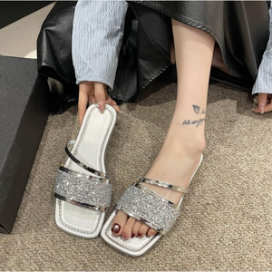 Chaussures plates élégantes pour femmes d'été et de printemps Nouvelles chaussures décontractées à la mode avec des pantoufles pour femmes à semelle souple - Product Image 2