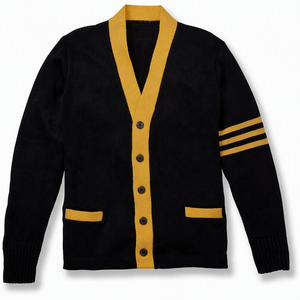 2026 <b>Men's</b> V-Neck Knitted <b>Cardigan</b> Loose Solid Color Air-Conditioned Coat Solid Comfortable Sweater - Product Image 4