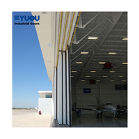 Porte coulissante de hangar surdimensionnée de haute qualité pour avion professionnel, panneau sandwich pour aéroport