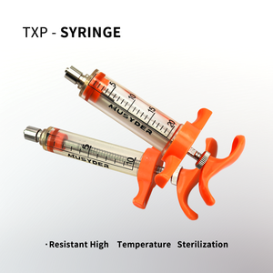 MUSYDER 10ml/20ml TPXポリマー再利用可能なシリンジ-軽量ルアーロックすべての標準針用 | 安全で簡単にきれいなデザイン - Product Image 2