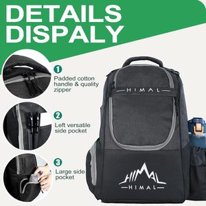 Mochila de Golf con Disco Volador de Muestra Gratuita, con Gran Capacidad, Ligera, Impermeable y con Varios Bolsillos - Product Image 3