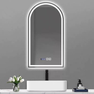 Miroir en verre intelligent avec lumière led <span class=keywords><strong>pour</strong></span> miroir mural salle de bain coiffeuse salon sol décor mural miroir intelligent - Product Image 4