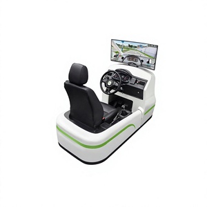 Simulateur de conduite à trois écrans pour auto-école, jeu de course, machine d'arcade en métal pour l'entraînement automobile avec volant, pédales et boîte de vitesses - Product Image 4