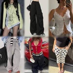 Lote Mixto de Ropa de Moda Femenina al por Mayor, Estilo Urbano Vintage, Surtido de Ropa Usada, Paquete de Ropa de Segunda Mano para Mujer - Product Image 2