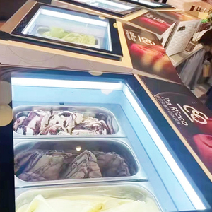 Congelador Comercial <span class=keywords><strong>para</strong></span> Exhibición de Gelato, Cuerpo Resistente <span class=keywords><strong>para</strong></span> Fábrica de Helados, Tienda Minorista, <span class=keywords><strong>Vitrina</strong></span> <span class=keywords><strong>para</strong></span> Exhibición de Helados - Product Image 2