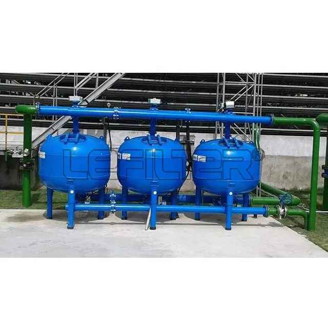 Auto backwash Quartz sand filter for drip irrigation system pressure filter tank